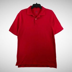 FOOT LOCKER Red 100% COTTON POLO SHIRT SZ M